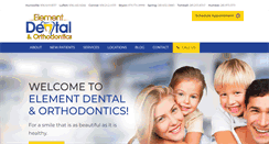 Desktop Screenshot of myelementdental.com